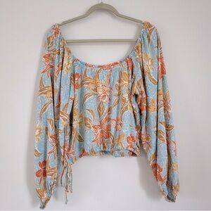 ROXY Long Sleeve Off The Shoulder Top